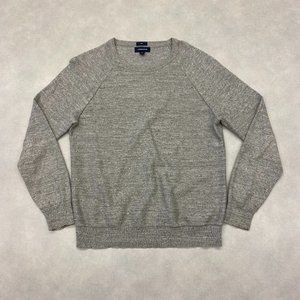 J.Crew Grey Melange Cotton Sweater (Size M) - image 1